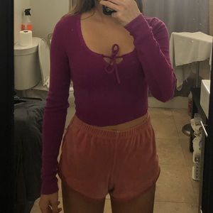 bright purple me to we long sleeve